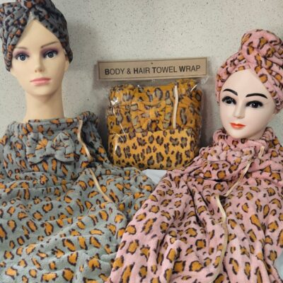 Body Towel with Hair wrap