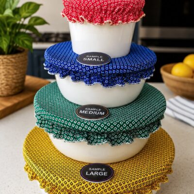 Shweshwe Bowl Covers - Set of 3