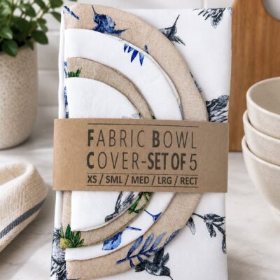 Timeless Fabric Bowl Cover Set – Set of 5