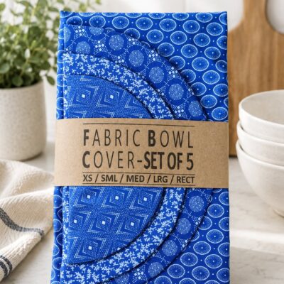 Shweshwe Fabric Bowl Cover - Set of 5